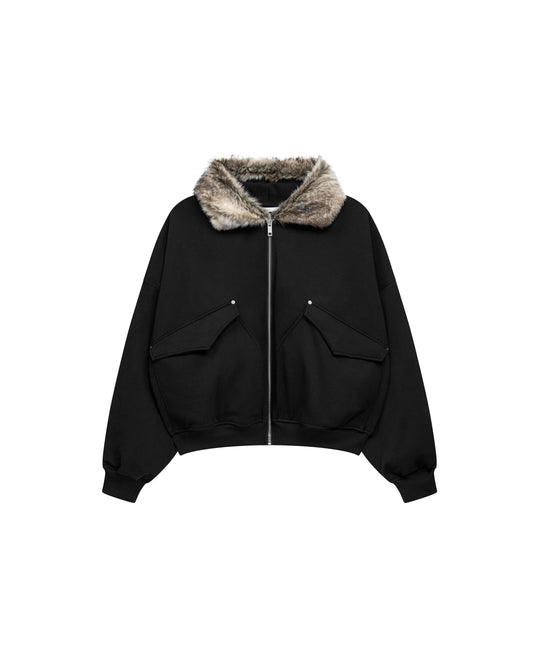 Fur Trimmed Hoodie