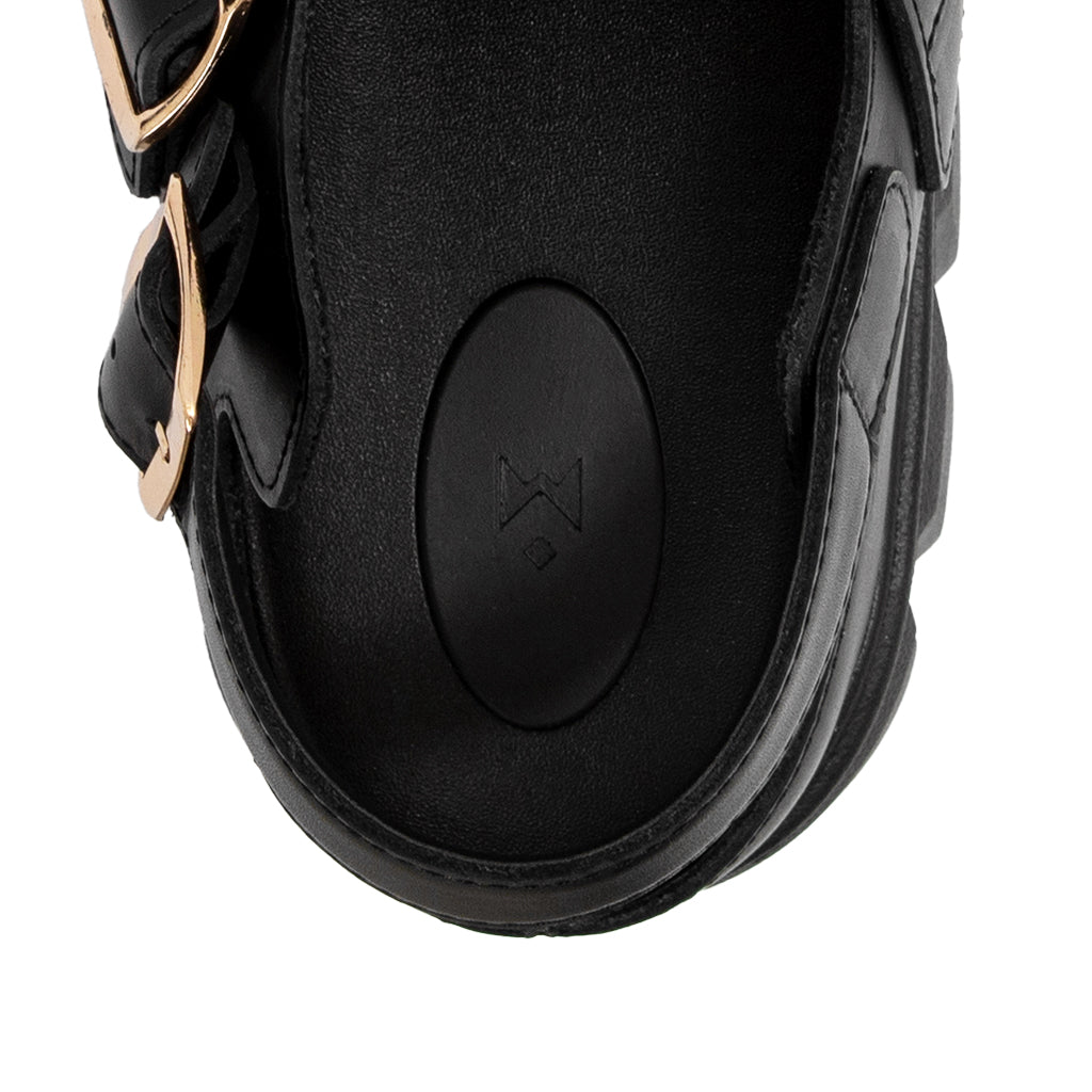 thewolf-black-high-clog-sandals thewolf astoud
