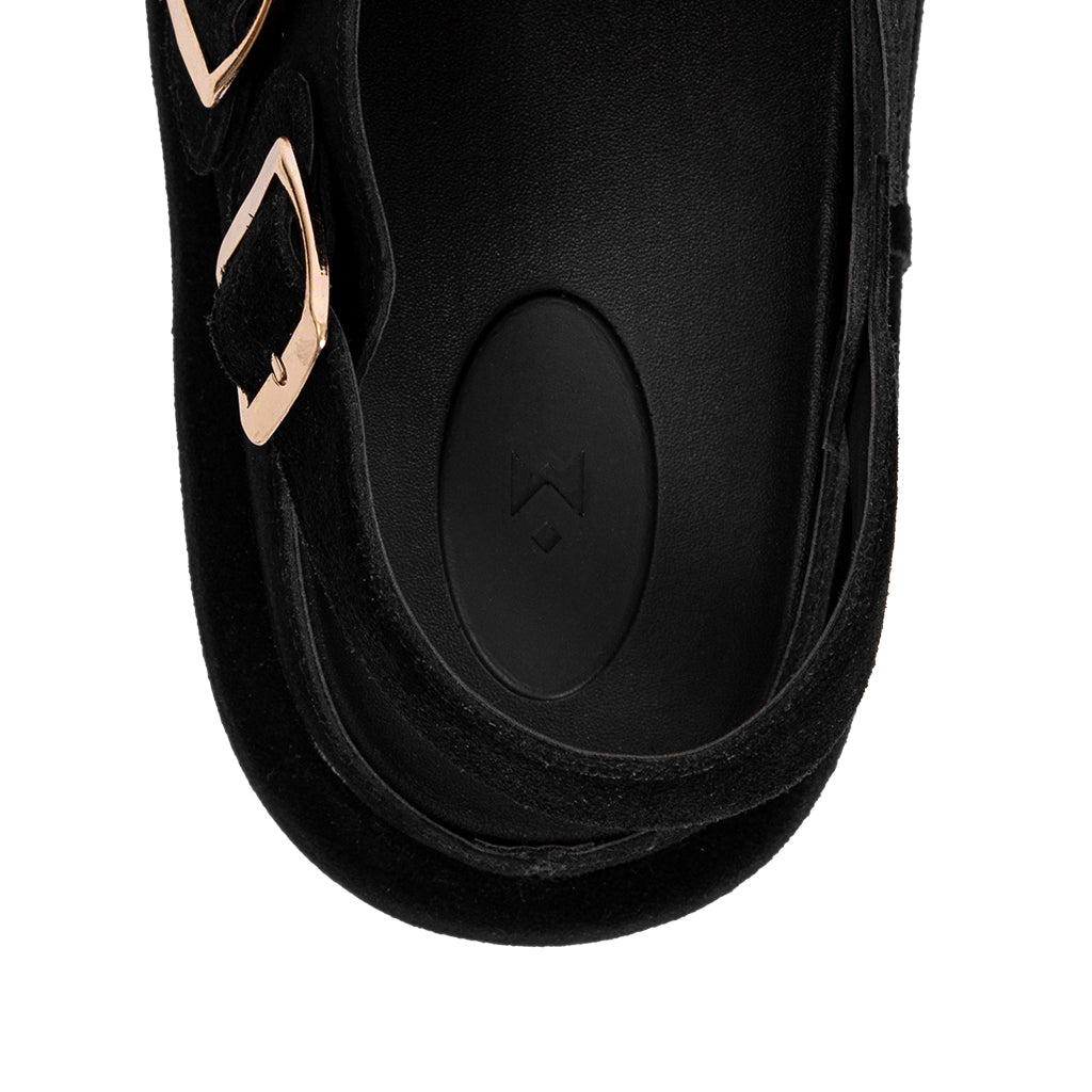 the-wolf-black-suede-low-clog-sandals thewolf astoud