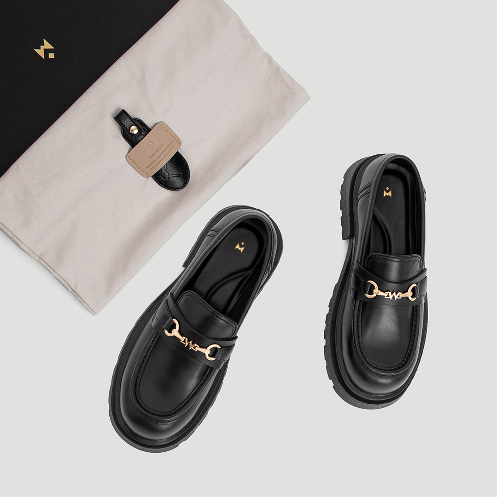 the-chunky-wolf-ss24-black-loafer the wolf astoud