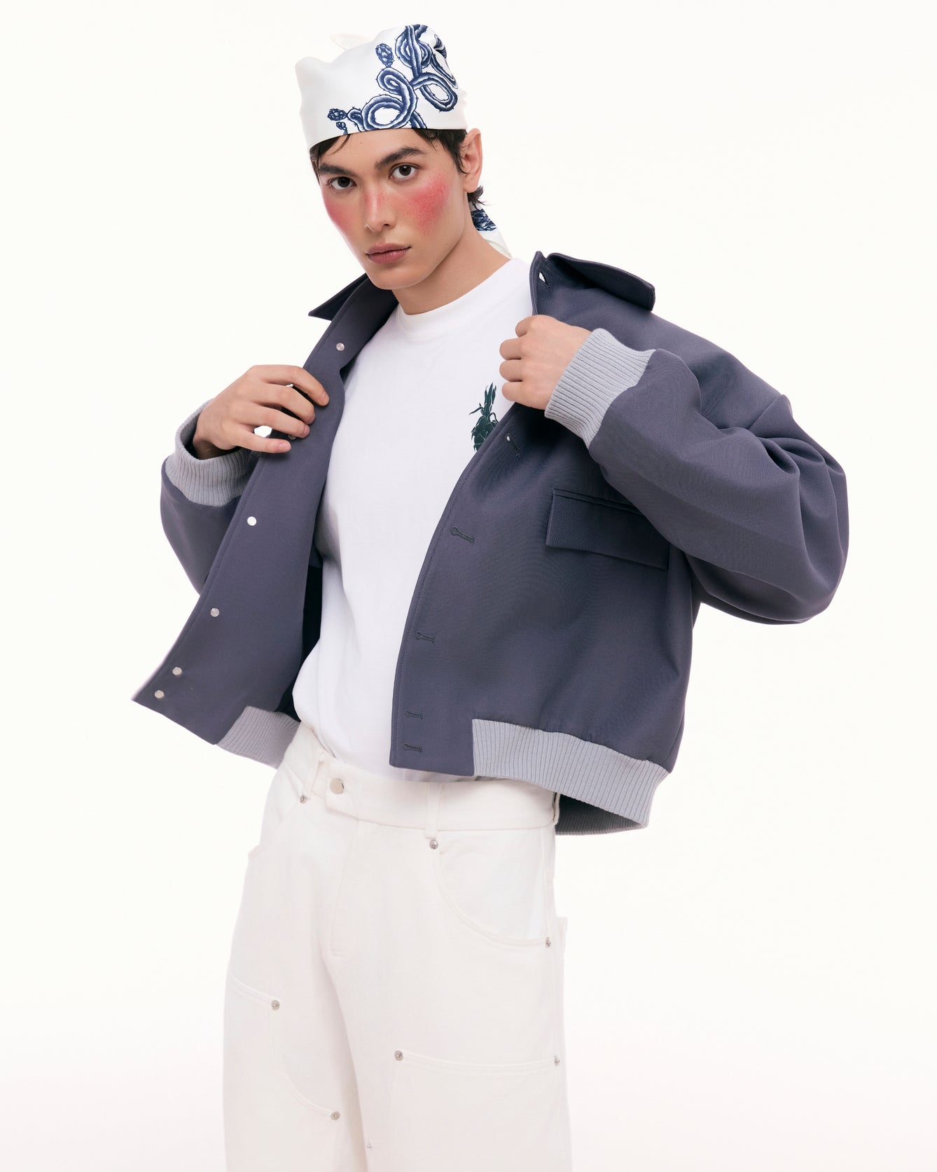 Gray Midnight Bomber Jacket