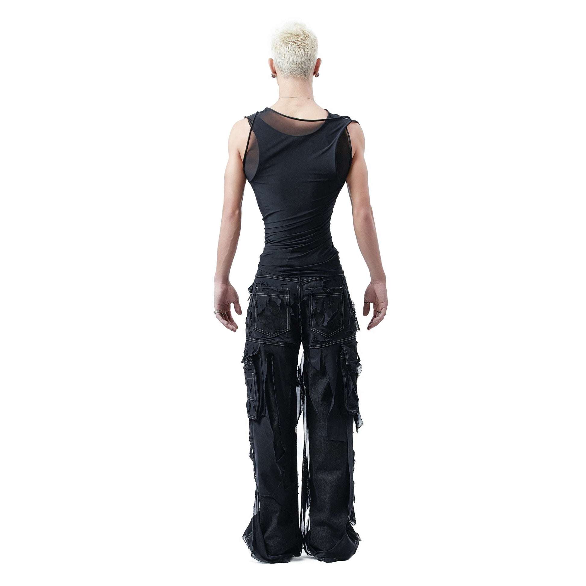 distressed-mesh-denim-pants-DUC STUDIO 