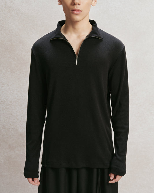 Black Nain Zip Top AIN Astoud