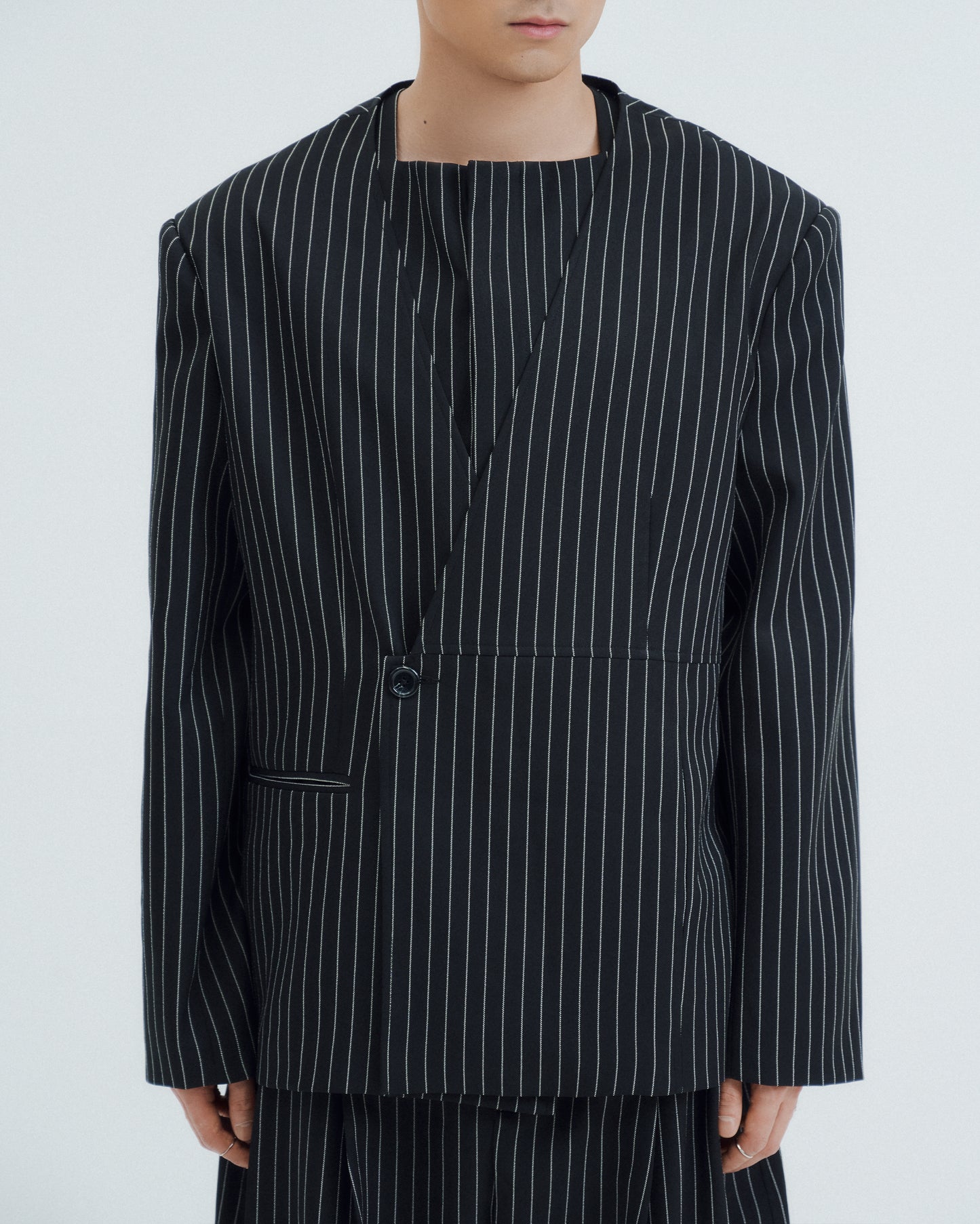 Black Stripe Yukea Blazer