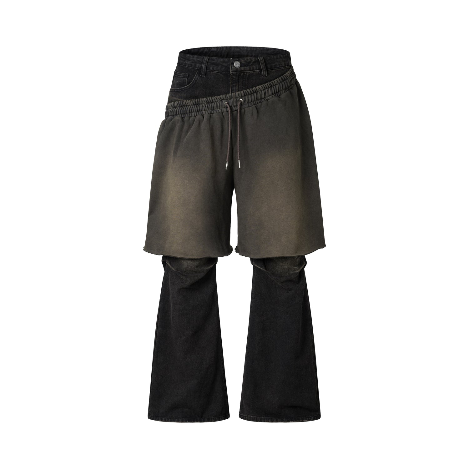 Cycle Layered Flare Denim Pants aesir astoud