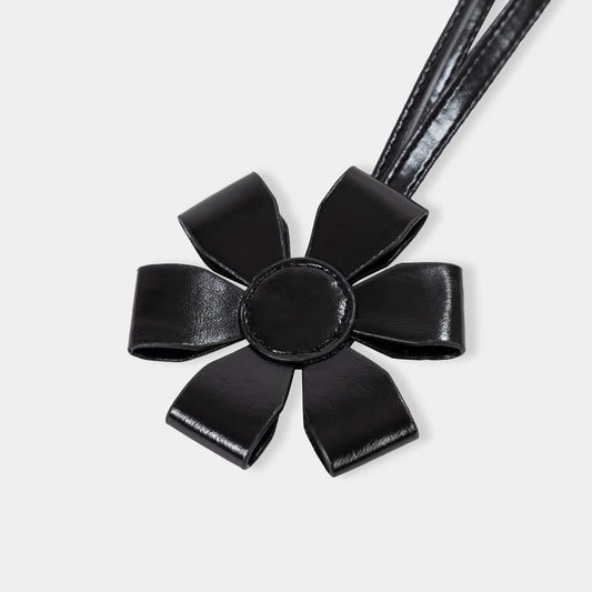 Black Floral Charm