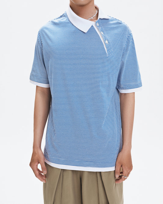blue-striped-yoke-polo-shirt ain astoud