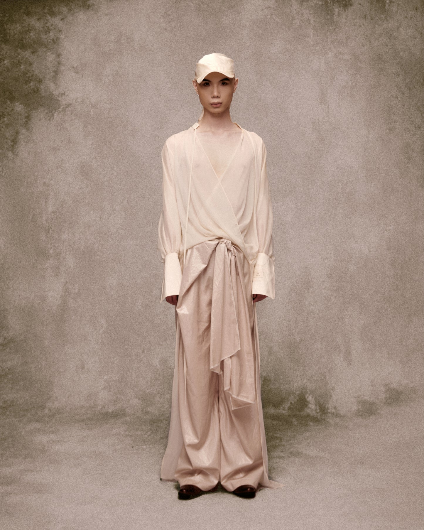 Chợ Quán Chiffon Upside Down Shirt AN HERITAGE ASTOUD