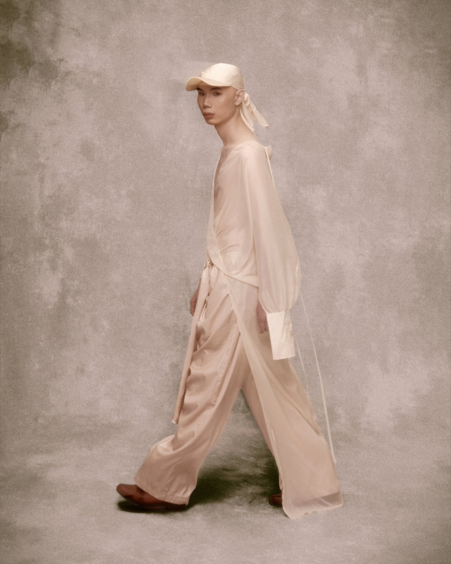 Chợ Quán Chiffon Upside Down Shirt AN HERITAGE ASTOUD