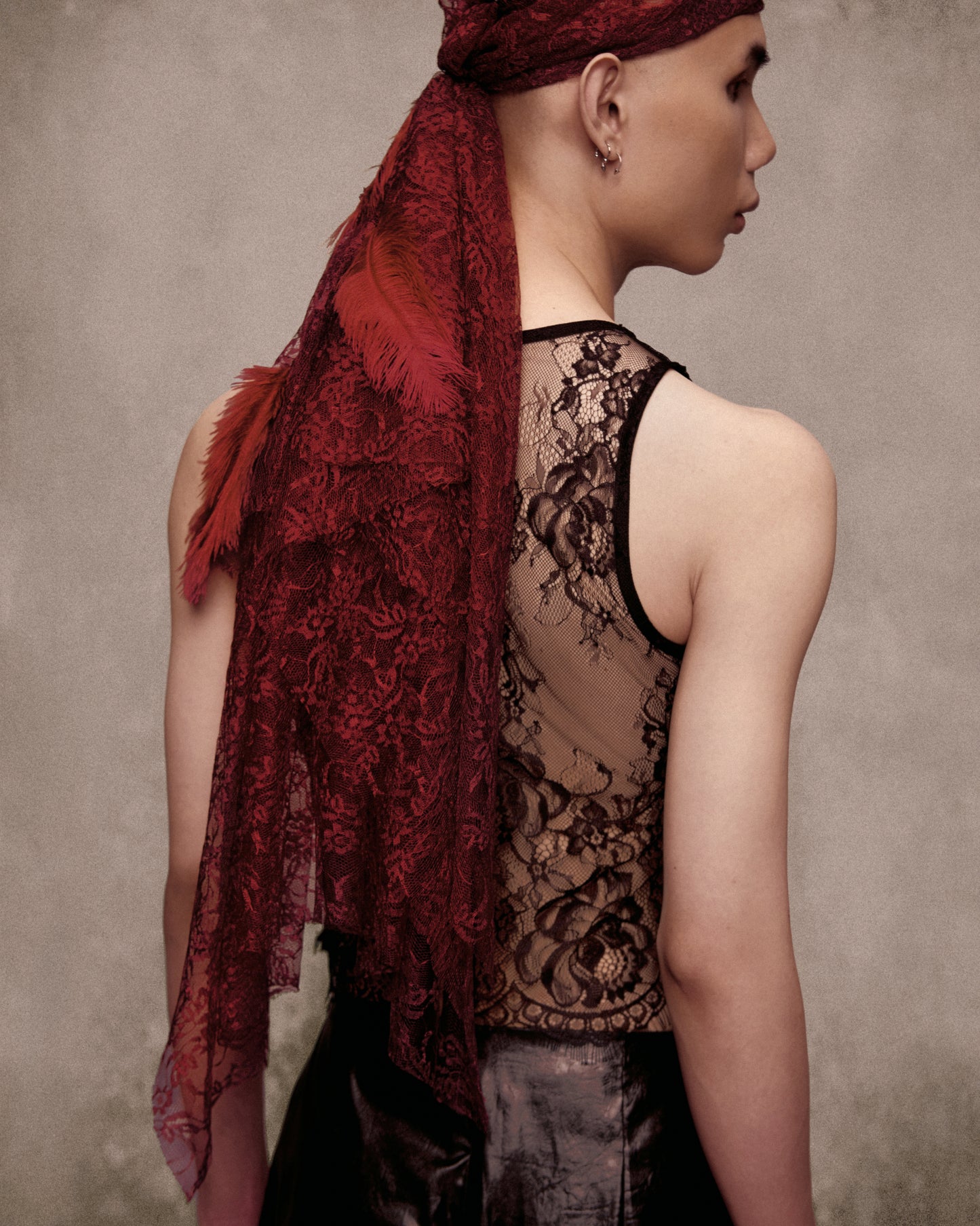 Rivière Saigon Lace Turban AN HERITAGE ASTOUD
