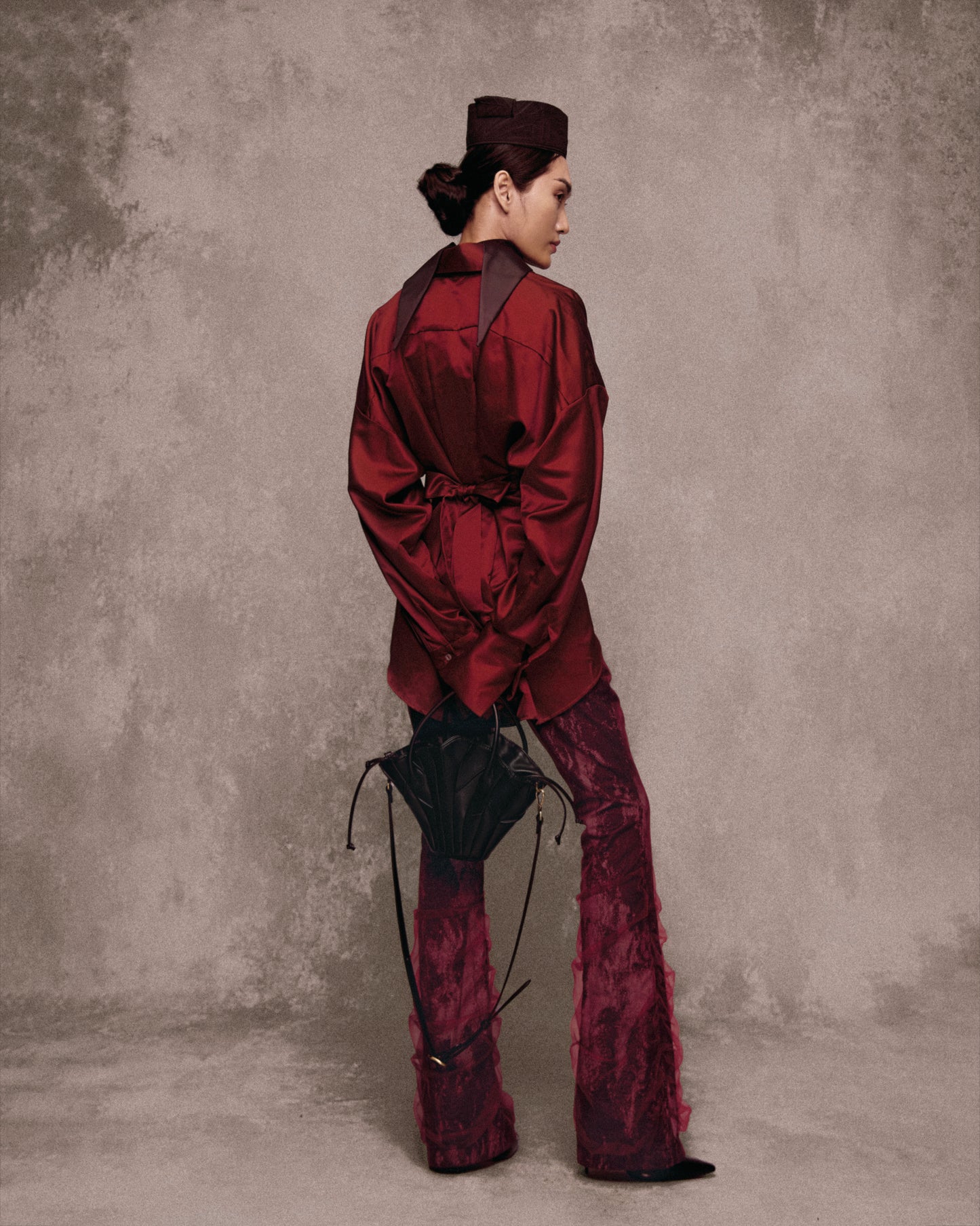 Red Tự Do Tafta Shirt
