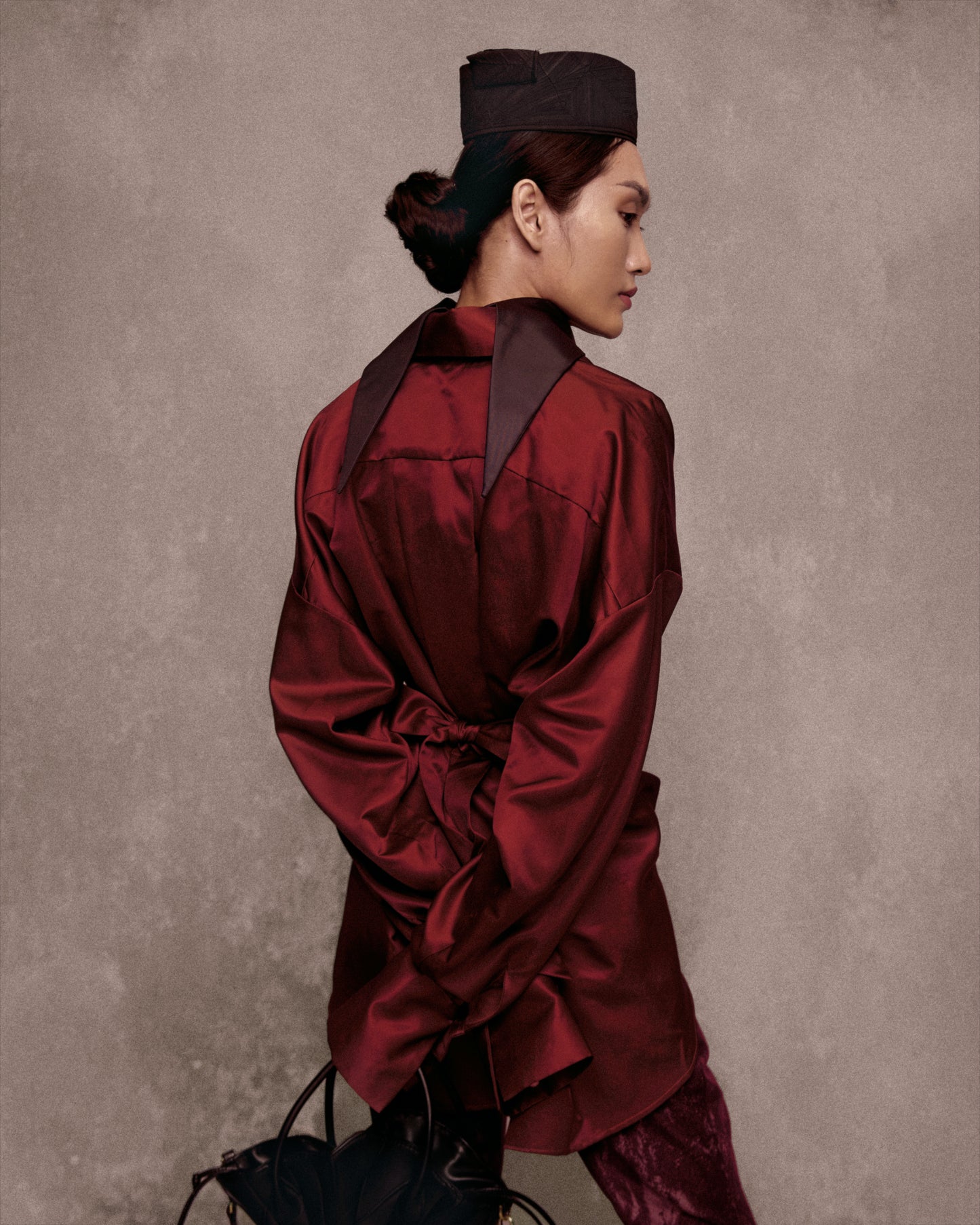 Red Tự Do Tafta Shirt