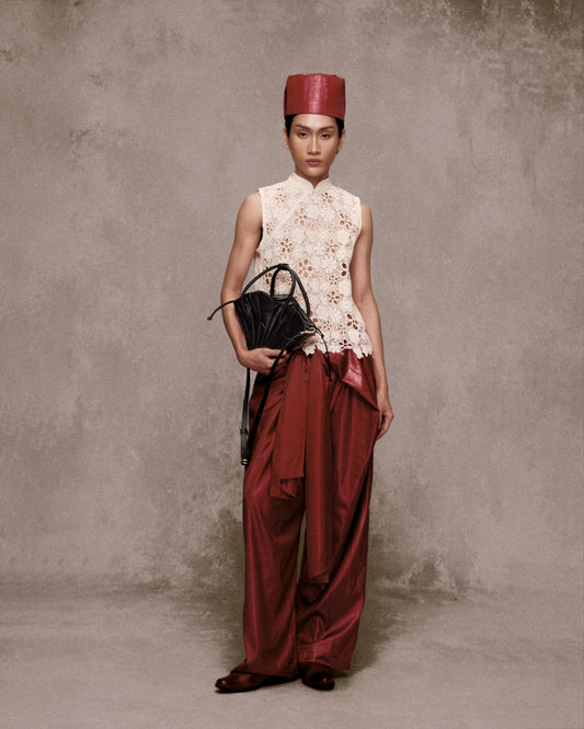 Bến Nghé Lace Mandarin Top AN HERITAGE ASTOUD