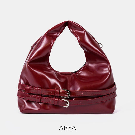 Sac ceinture double rouge