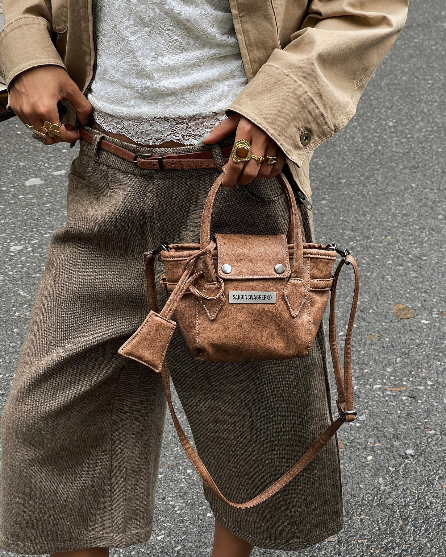 Wood SGS Elegant Bag /Extra Small/