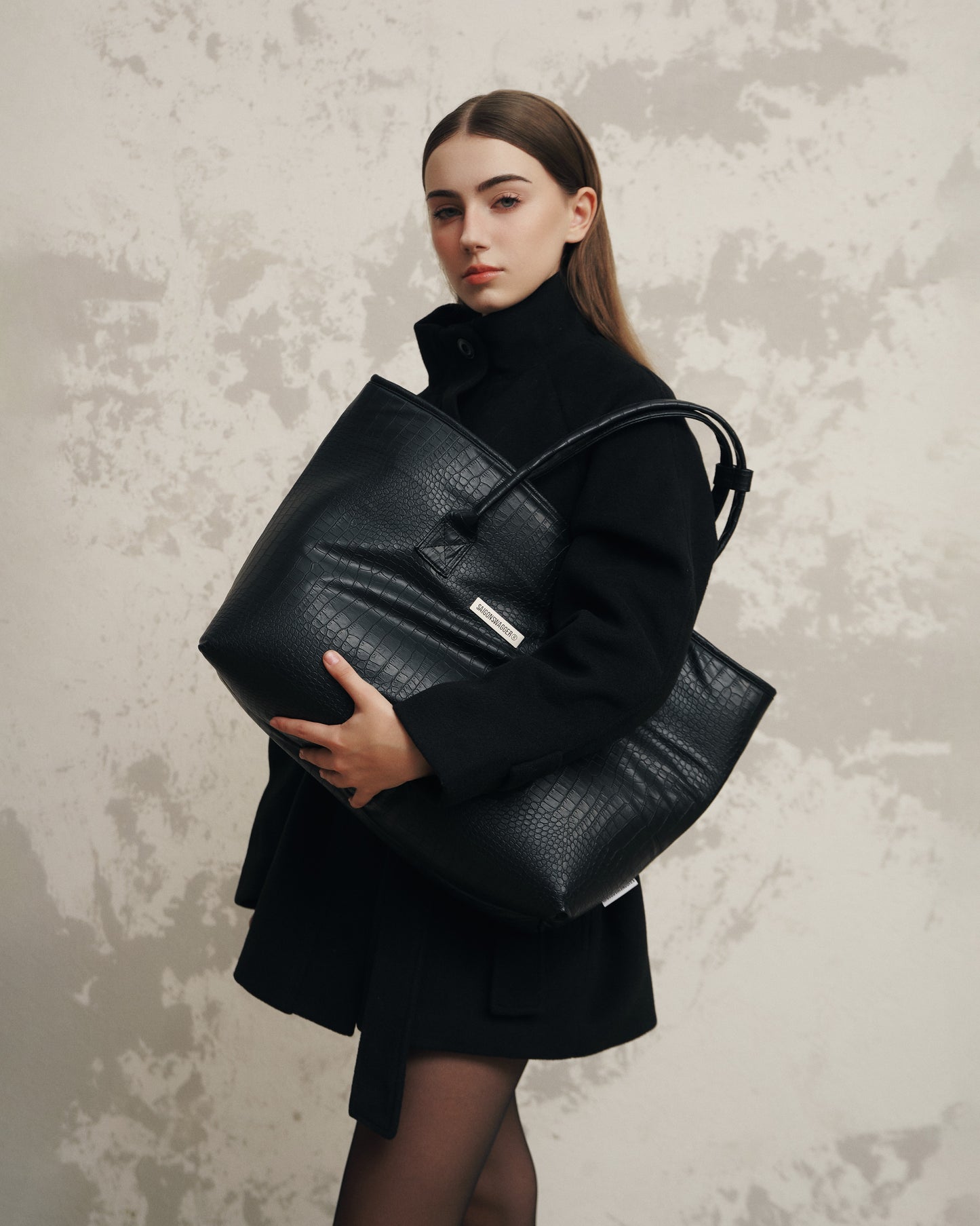 SGS Lune Embossed Tote Bag