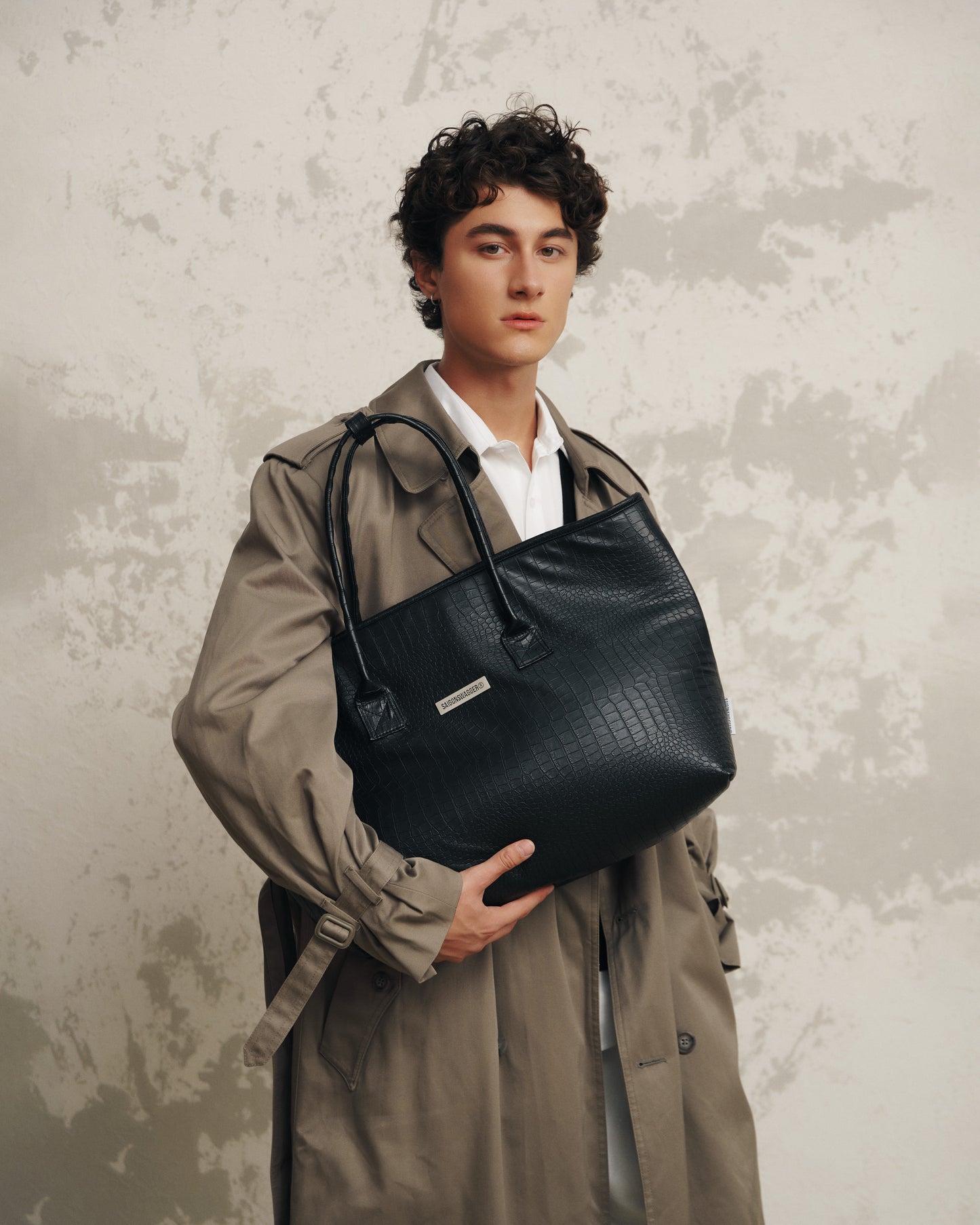 SGS Lune Embossed Tote Bag