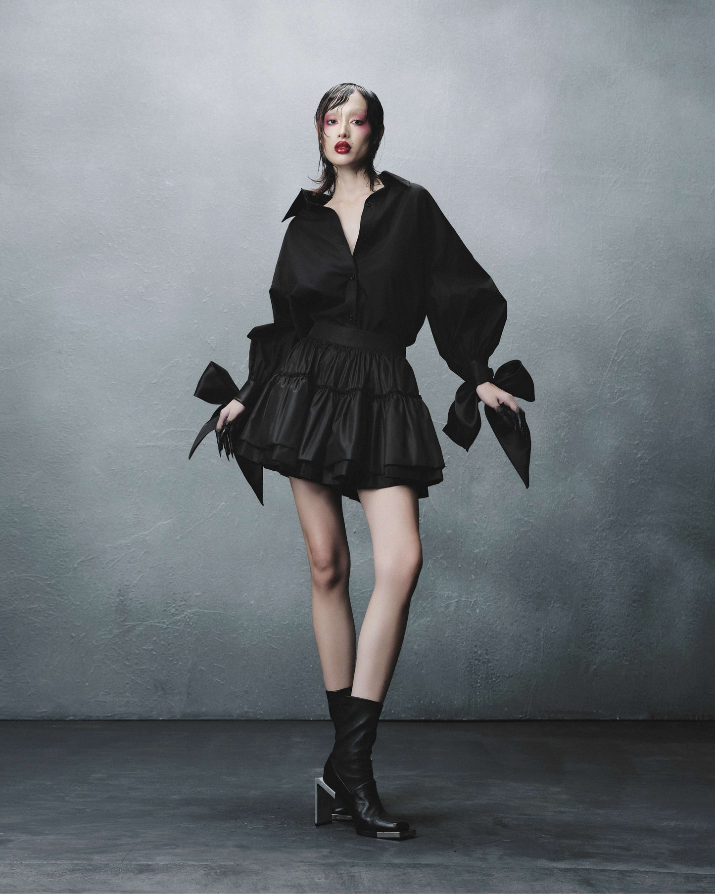 layering-skirt-black astoud caostu
