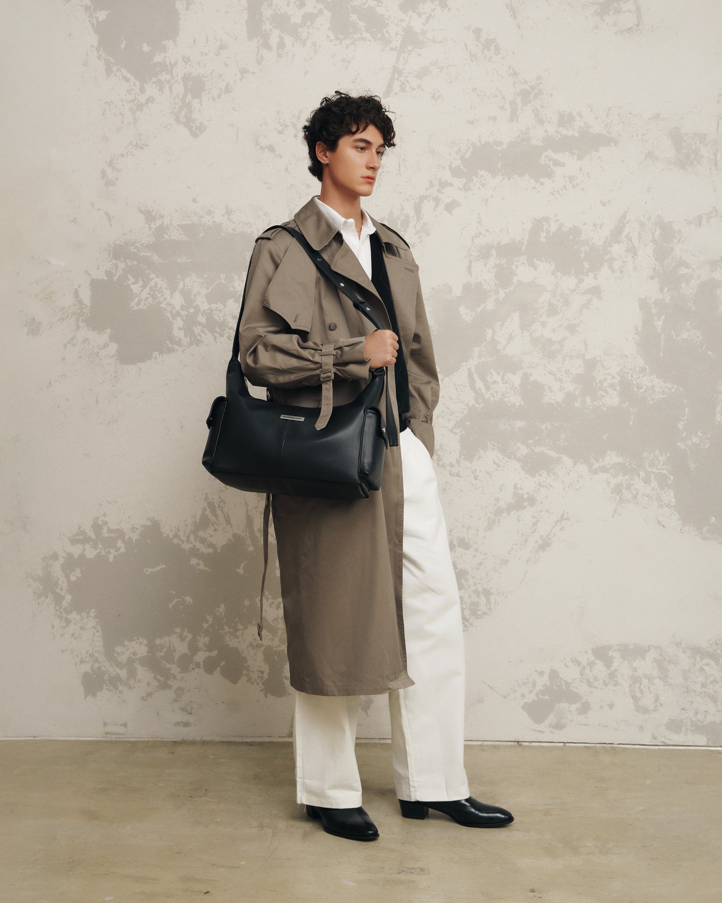 Black SGS Lune Crescent Bag