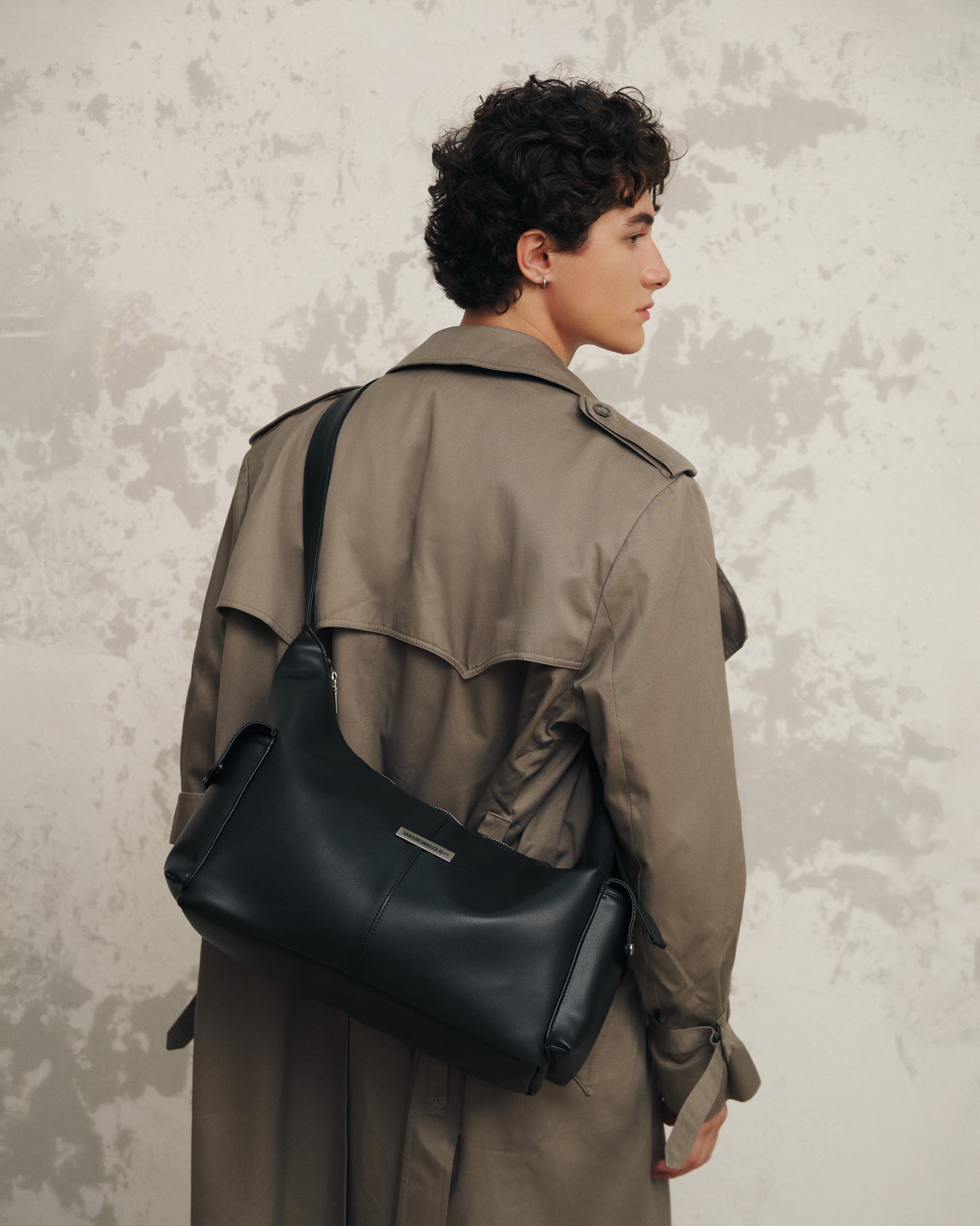 Black SGS Lune Crescent Bag