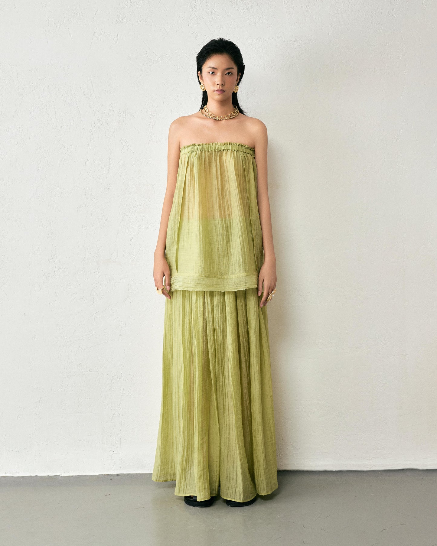 nhị-truc-xanh-cốm-skirt thome astoud