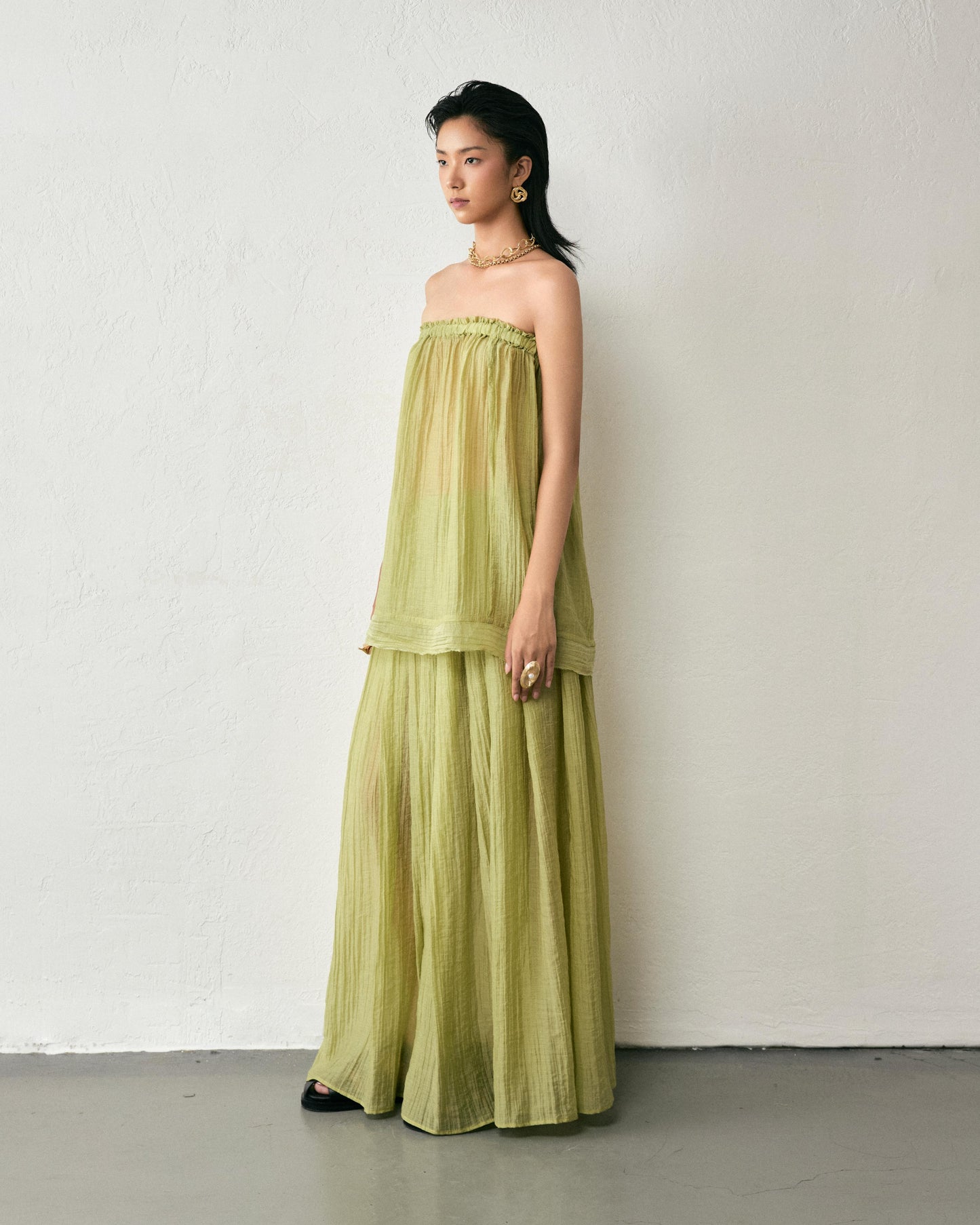 nhị-truc-xanh-cốm-skirt thome astoud