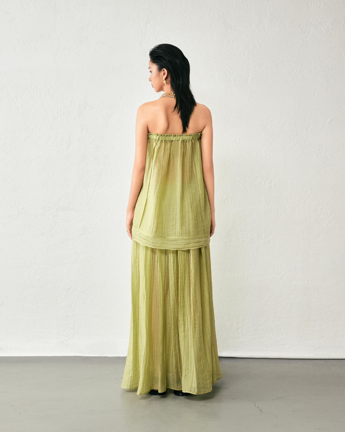 nhị-truc-xanh-cốm-skirt thome astoud
