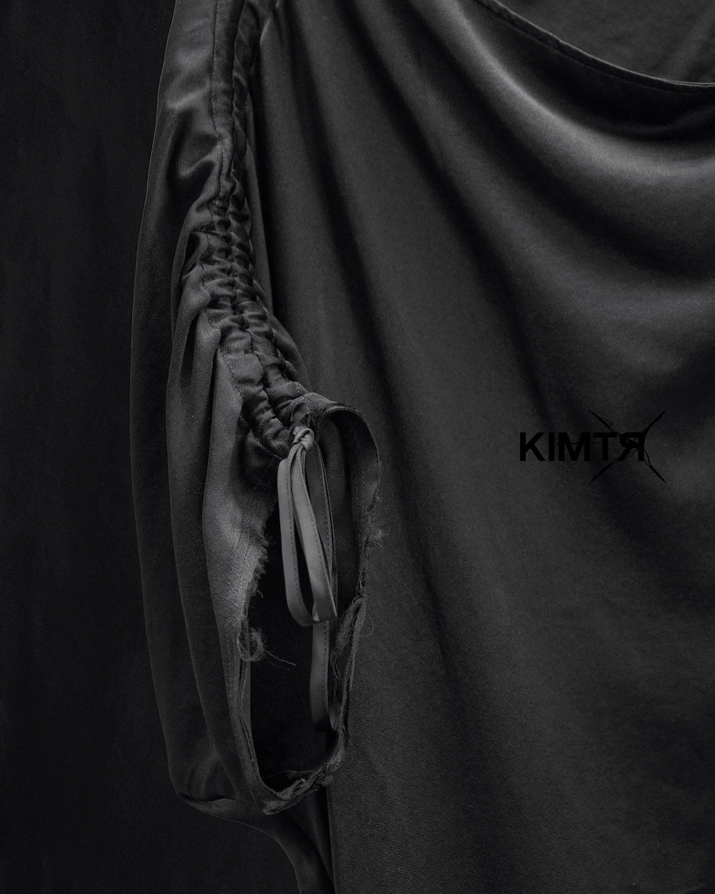 black-plum-rutched-silk-dress kimtr astoud