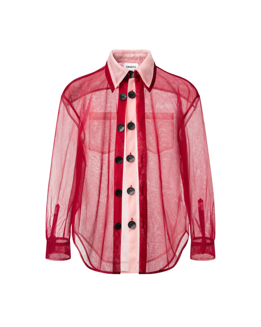 Double Trouble Sheer Shirt Caotus Astoud
