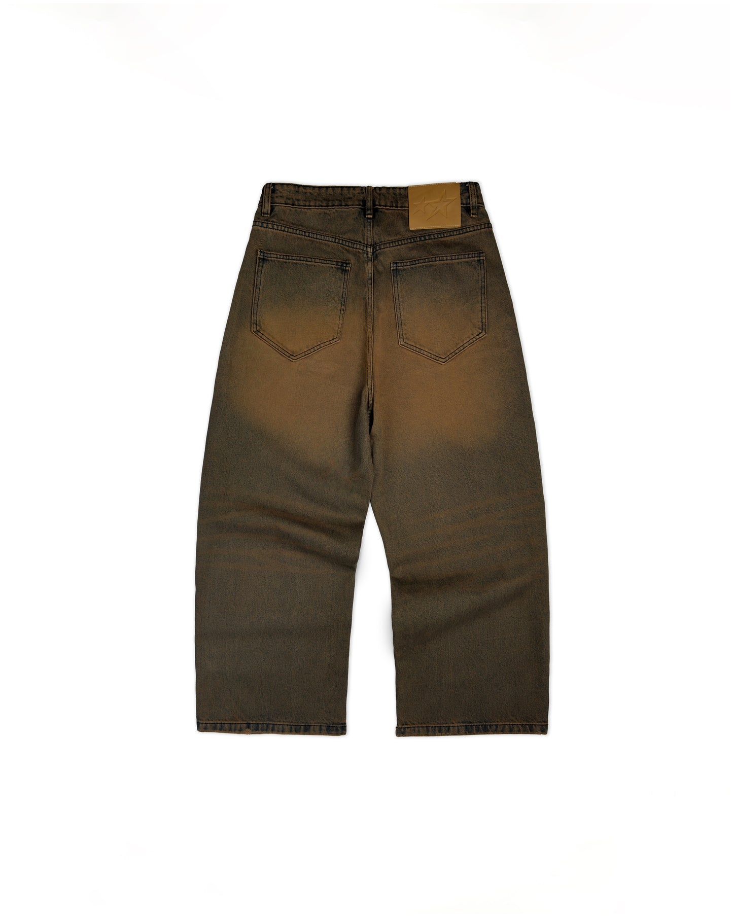 Erg21 - "Fnos" Washed Jeans - Rusted Brown