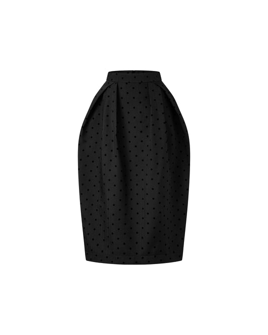 Black Bud Layer Skirt