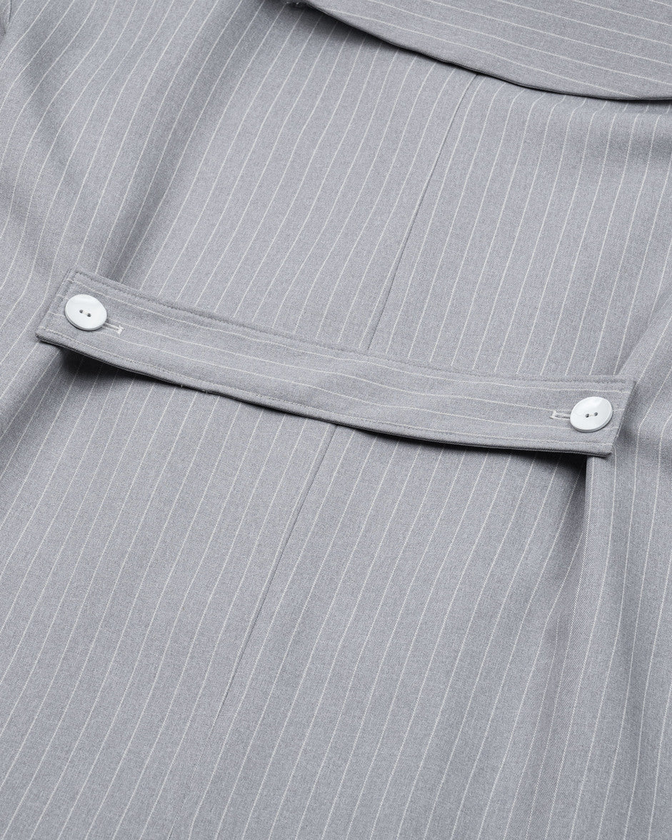 Pinstripe Trench Coat