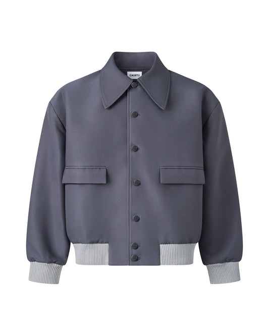 Gray Midnight Bomber Jacket