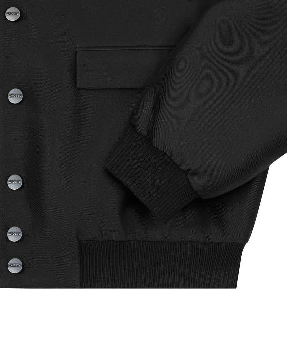 Black Midnight Bomber Jacket