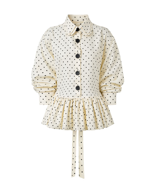 Cream Ladybug Shirt