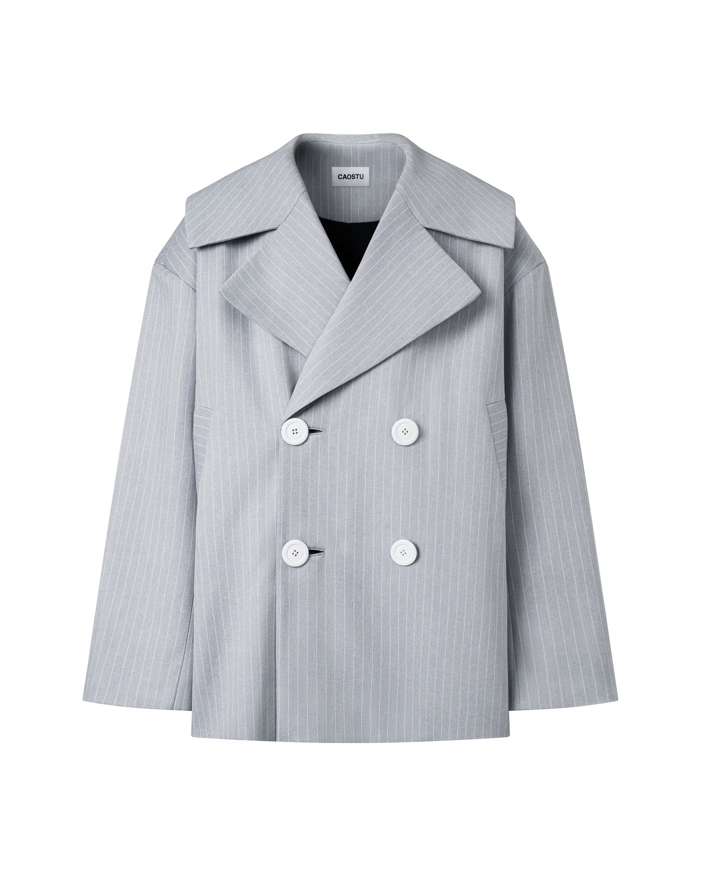 Pinstripe Trench Coat