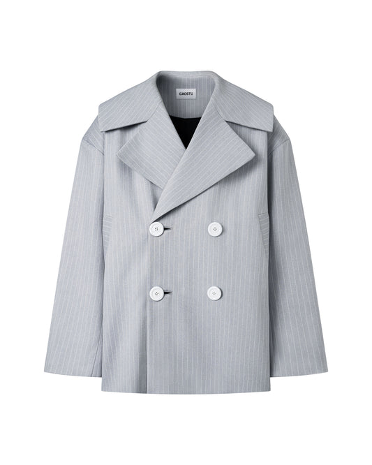 Pinstripe Trench Coat