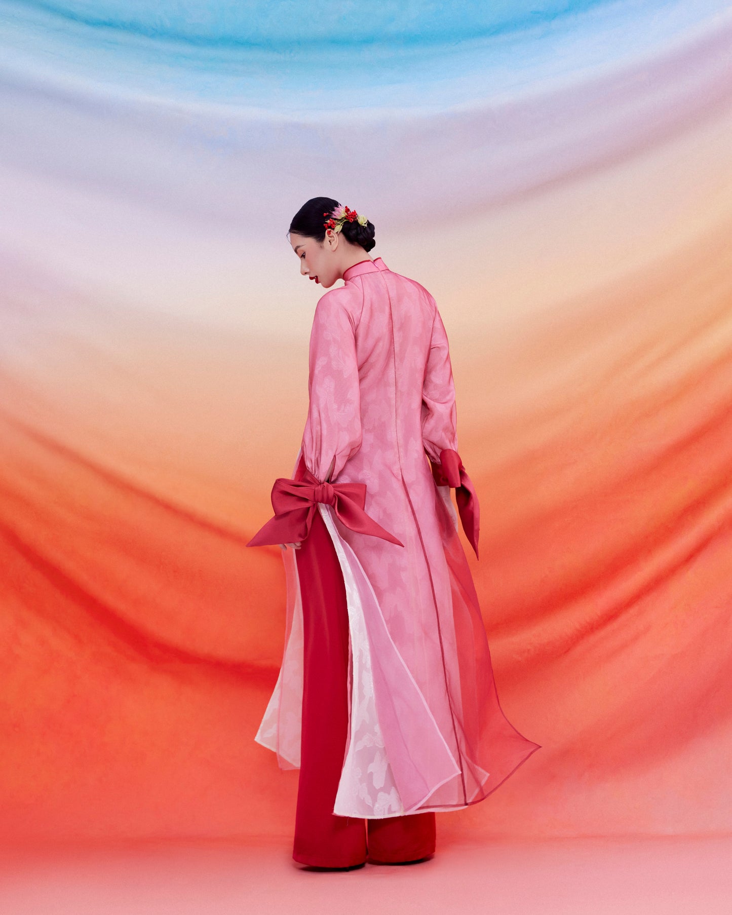 Jupe blanche superposée