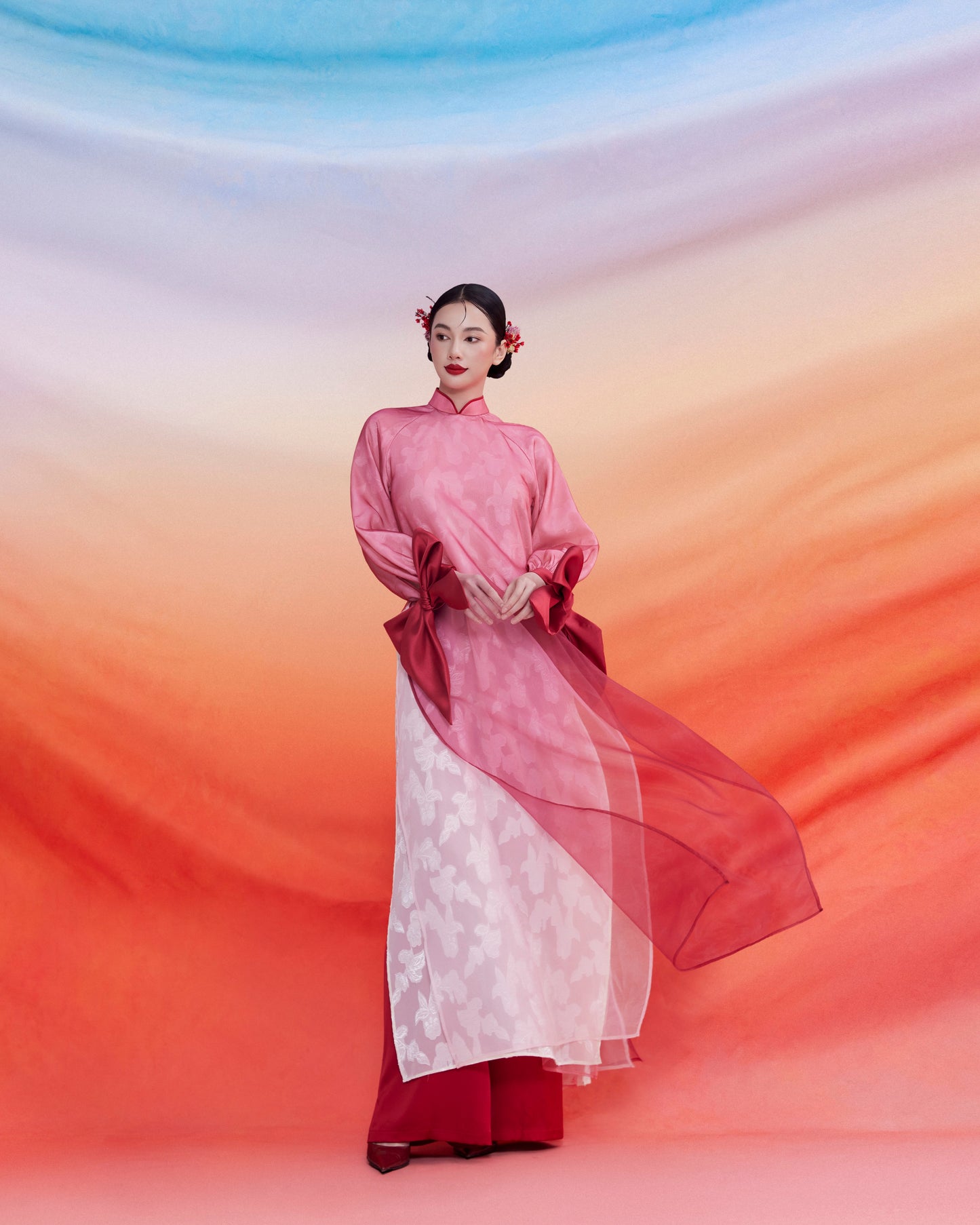 Jupe blanche superposée