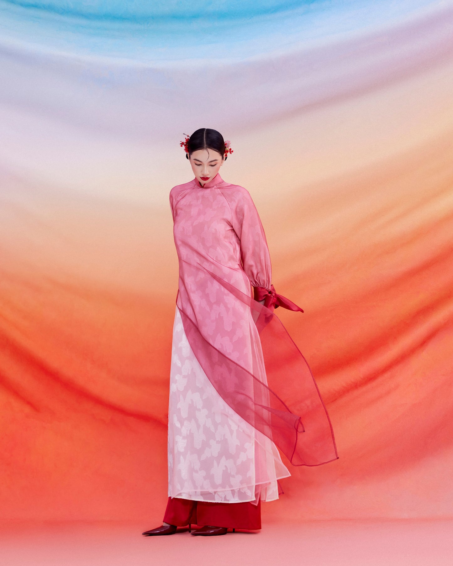 Jupe blanche superposée