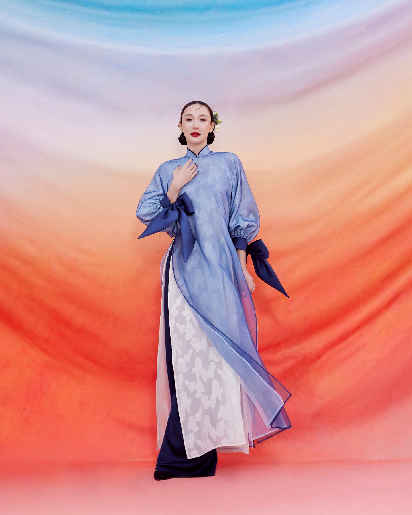 Jupe blanche superposée