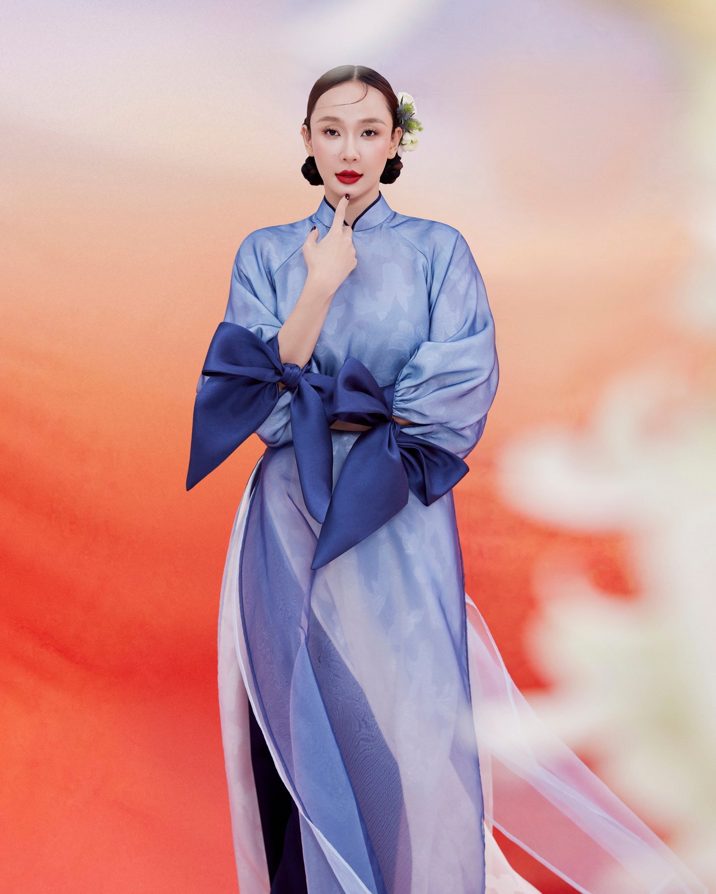 Jupe blanche superposée