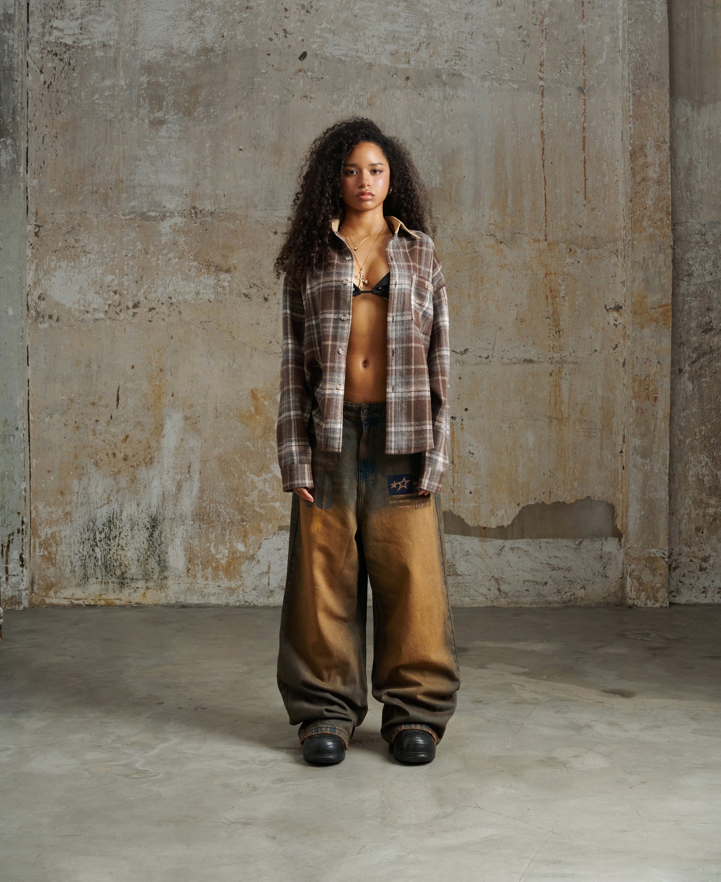 Erg21 - "Fnos" Washed Jeans - Rusted Brown