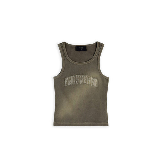 Twf4 - "Fnosverse" Tank Top Wash - Olive