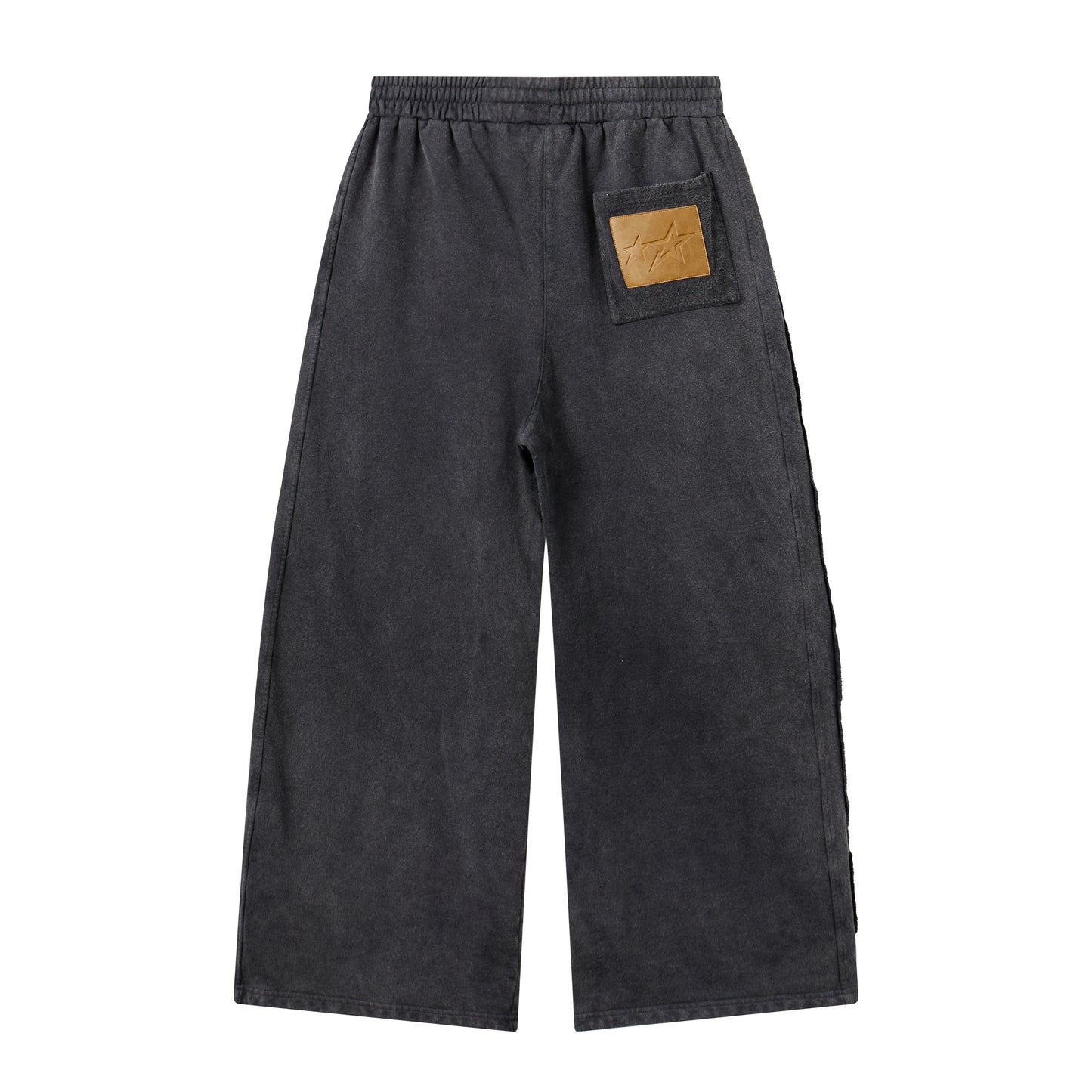 Jgw5 - "Fnos" Washed Pants - Black