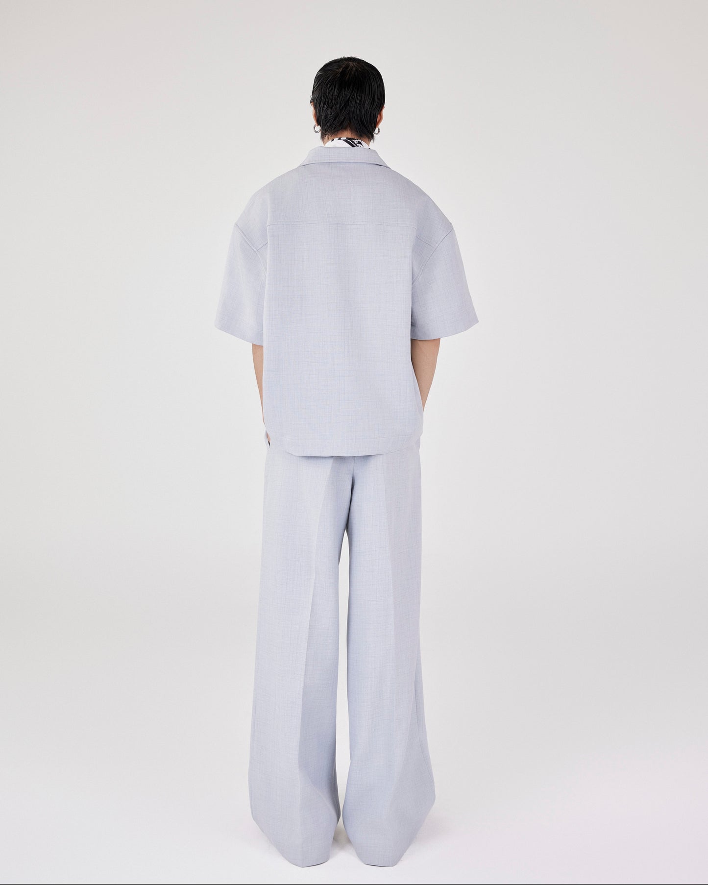 Grey Wide Tube Pants