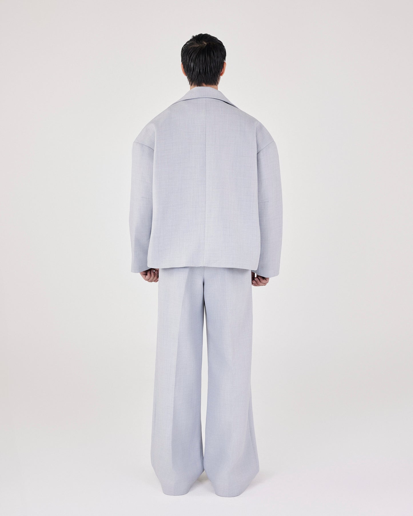 Grey Wide Tube Pants