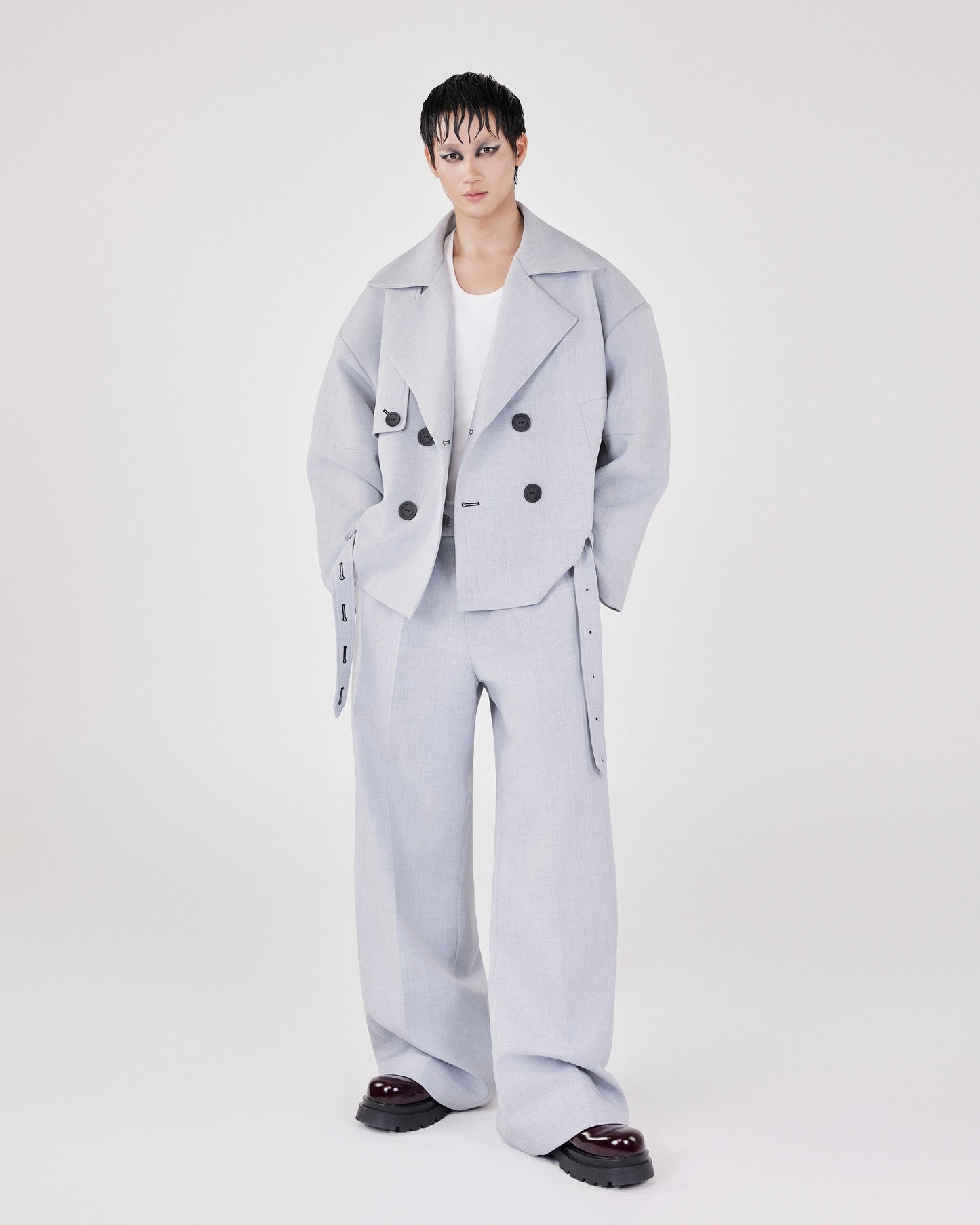 Grey Wide Tube Pant Caotus Astoud