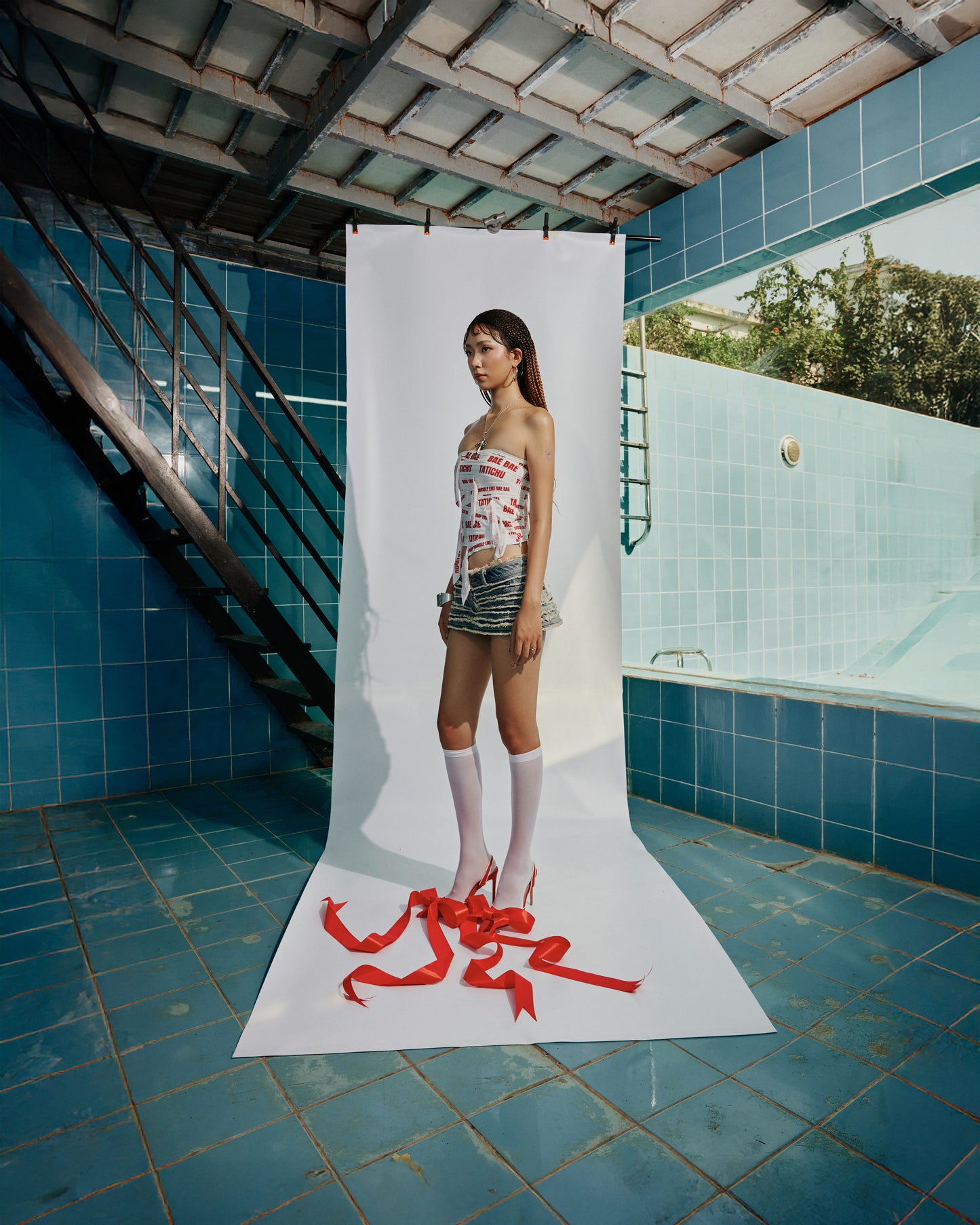 bae-distressed-jeans-mini-skirt tatichu astoud