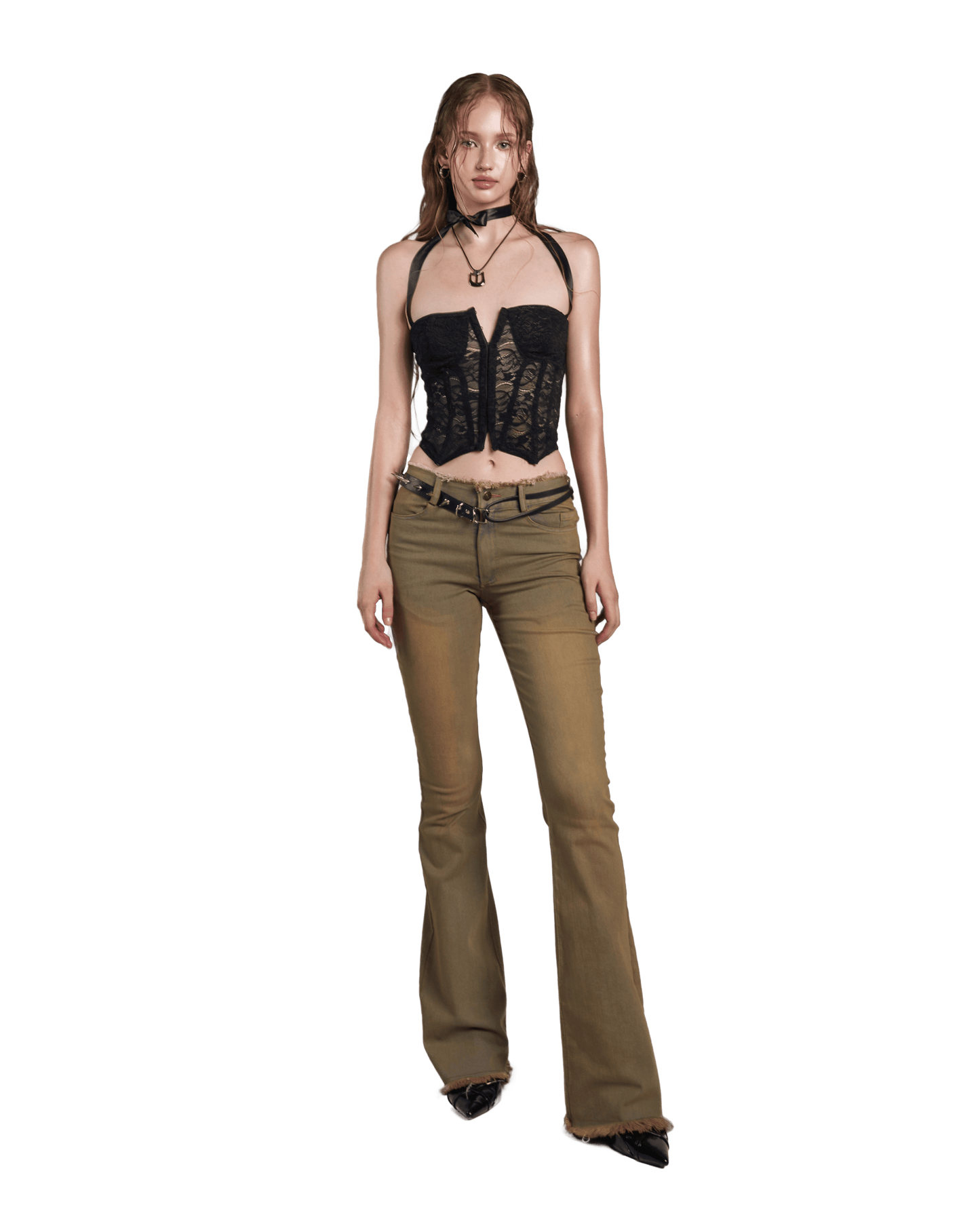 black-iunu-lace-ribbon-strap-corset-top tatichu astoud